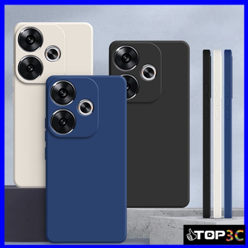 เคส Poco F6 5G/X6 Pro 5G/F5/X6 5G/M6 Pro 4G/X5 Pro/ X3 Pro/X3 NFC/C40/F6 Pro 5G สีทึบซิลิโคนเหลวป้องกันการตกเคสโทรศัพท์ YT