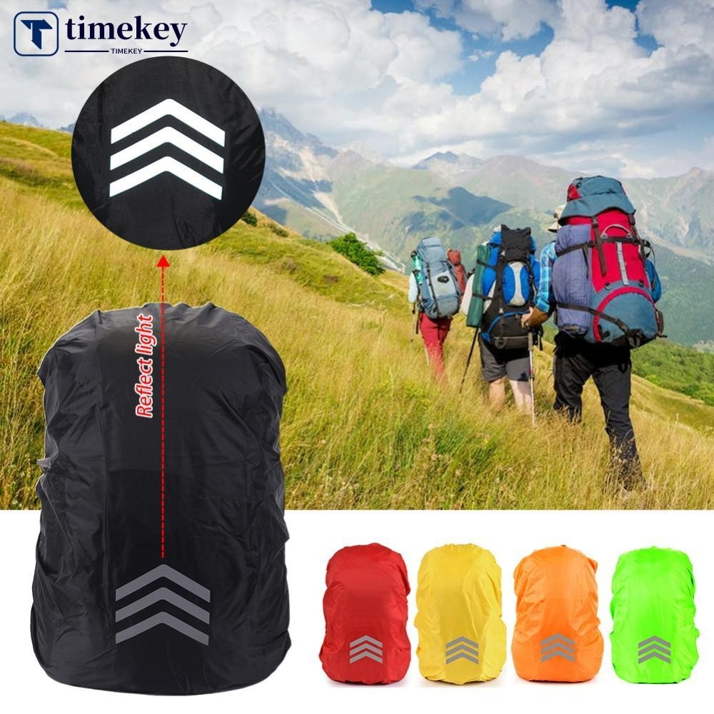 Timekey 18-45L กลางแจ้งสะท้อนแสงกระเป๋าเป้สะพายหลัง Rain Cover ขี่จักรยานเดินป่าปีนเขากระเป๋ากันน้ํา Rain Cover O8R6