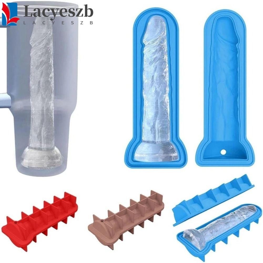 Lacyeszb สนุกรูปร่าง Ice Cube แม่พิมพ์, ซิลิโคนแปลก Prank Ice Maker กล่อง, Creative DIY Easy-Release กดประเภทไอศกรีมเครื่องมือวิสกี้