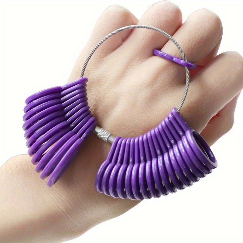 1 ชุดแหวนขนาดวัด Mandrel Stick Finger Gauge แหวน Sizer วัดเครื่องประดับชุดเครื่องมือเครื่องประดับแหวนเครื่องมือวัด