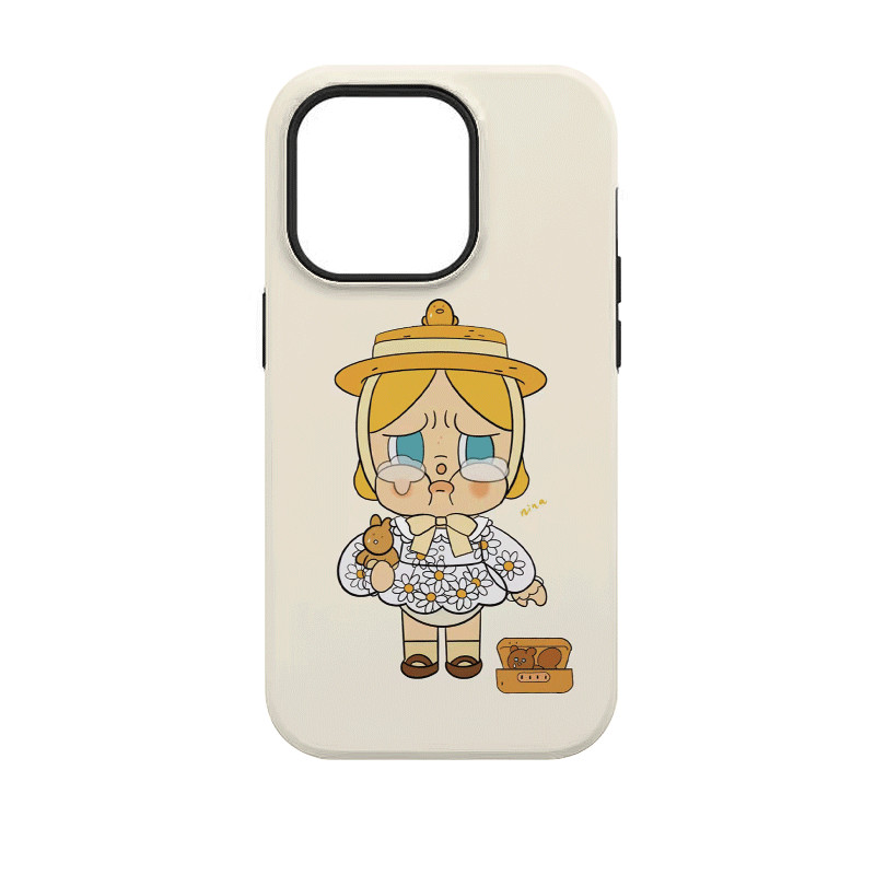 ร้องไห้หมีเด็กเคสโทรศัพท์2ชั้นเข้ากันได้iphone11 12 13 14 15 12Promax 13Promax 14plus 14Promax X XS XRกันกระแทกกรณีSWIQ