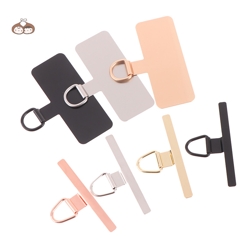 Bef สแตนเลสบางเฉียบโทรศัพท์ Tether Patch ปะเก็นโทรศัพท์มือถือสายชิ้นส่วนความปลอดภัยเชื่อมต่อชิ้น TH