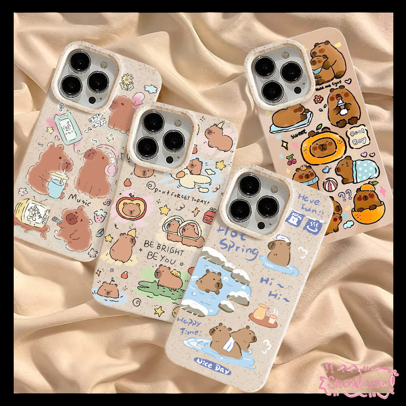 การ์ตูนคาปิบาร่าซอฟท์ เคสOPPO A15 A54 A57 A17 A7 A76 A12 A18 A38 A58 A78 A16 A9 A5s A17K A16K A77 A53 A3s Reno 10 6