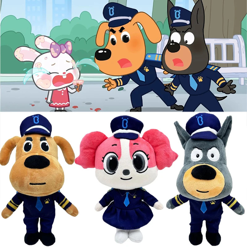 ความปลอดภัยนายอําเภอ Labrador ตุ๊กตาตุ๊กตา Babybus การ์ตูนอะนิเมะตุ๊กตาสุนัขหมอนตุ๊กตาสําหรับวันเกิดครบรอบของขวัญ chunnimth