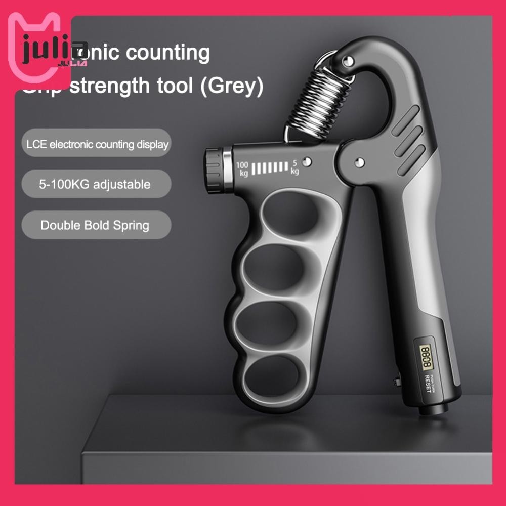 [Julia1.th] 5-100 KG Grip Strength Trainer Hand Gripper ปรับความต้านทานความเครียดบรรเทา