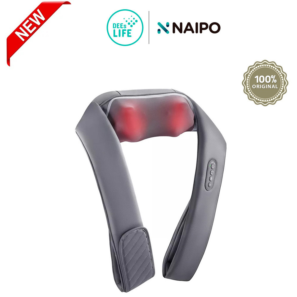 เครื่องนวด [มีประกัน] NAIPO wireless massager เครื่องนวด คอ บ่า ไหล่ไฟฟ้า ประคบร้อน แบบไร้สาย รุ่น G