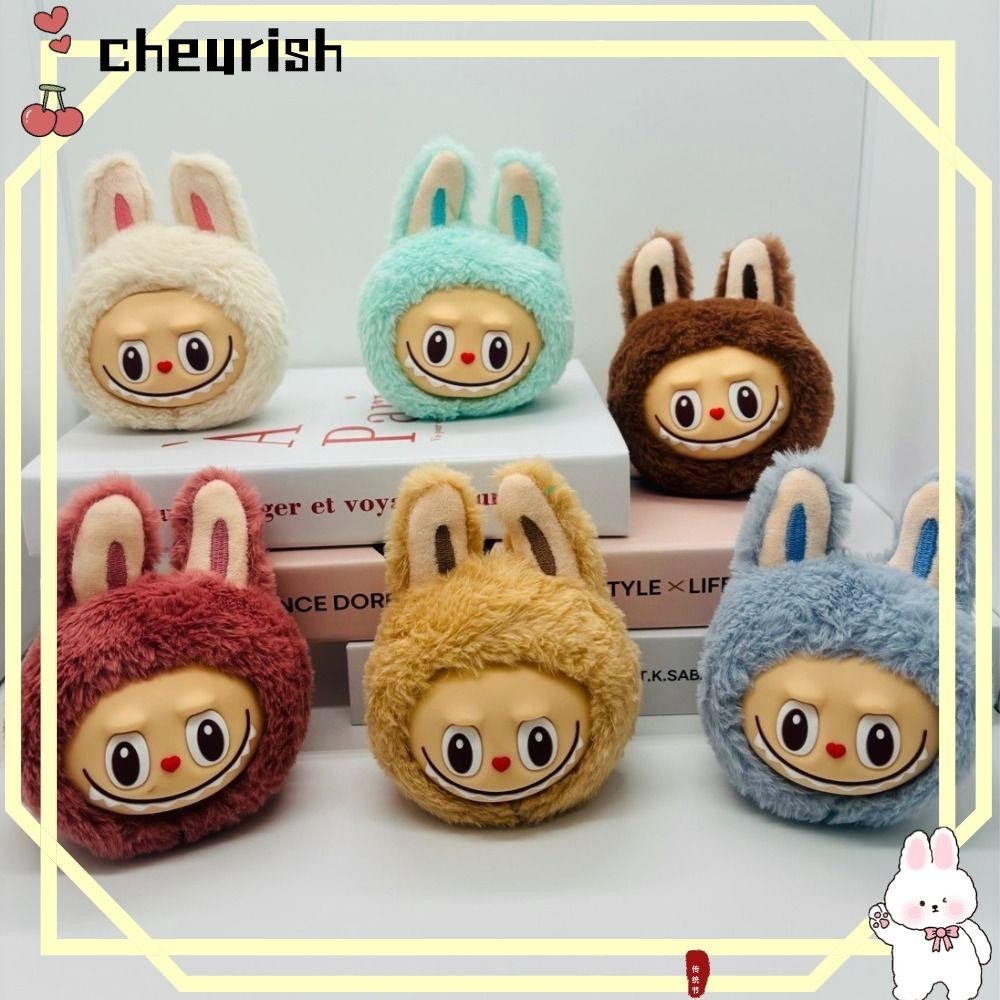 จี้กระเป๋า CHEURISH, พวงกุญแจตุ๊กตาการ์ตูนหน้าไวนิล Labubu, อุปกรณ์กระเป๋านักเรียน|ตุ๊กตาของเล่น พวงกุญแจ