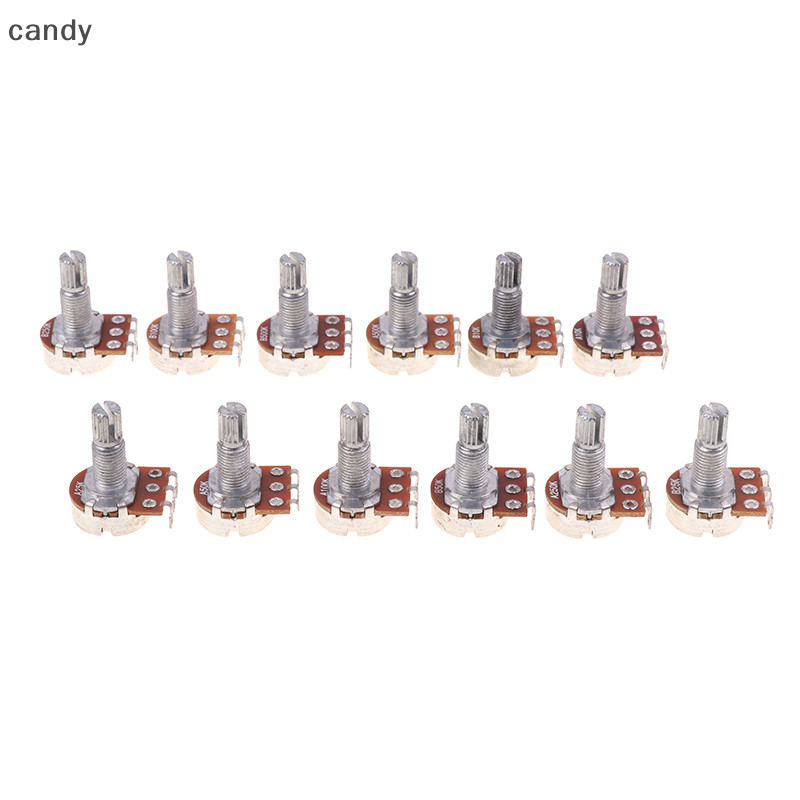 Ndy เพลาทองเหลือง Potentiometer สําหรับกีตาร์ไฟฟ้าเบส A250K/B250K/A500K/B500K N