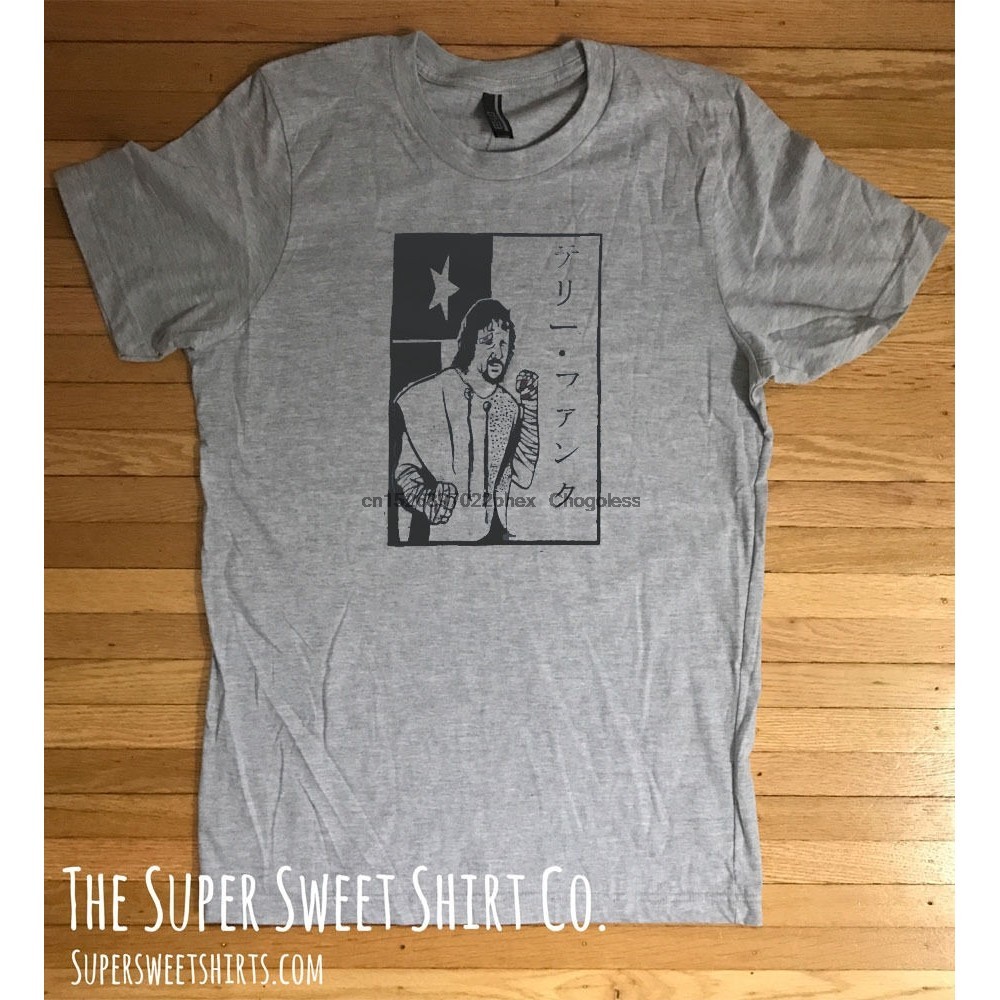 Terry Funk Oldschool Wrestling Tribute Shirt Pro Wrestling Texasch ผ้าฝ้าย 100%