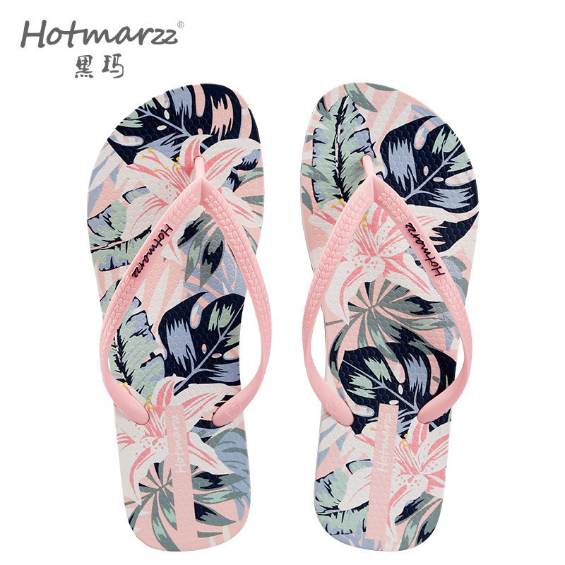 Hotmarzz Ladies Flip-Flops กันลื่นลําลอง Slipp