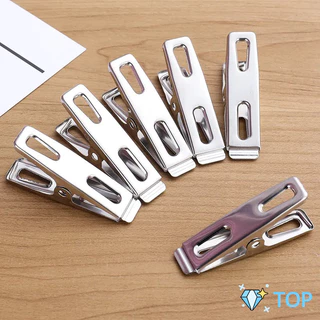 กิ๊ฟหนีบผ้าสแตนเลส คลิปหนีบผ้า ตัวหนีบผ้า clothespin แพ็ค 20 ตัว ไม้หนีบผ้า ไม่เป็นสนิม มินิมอล