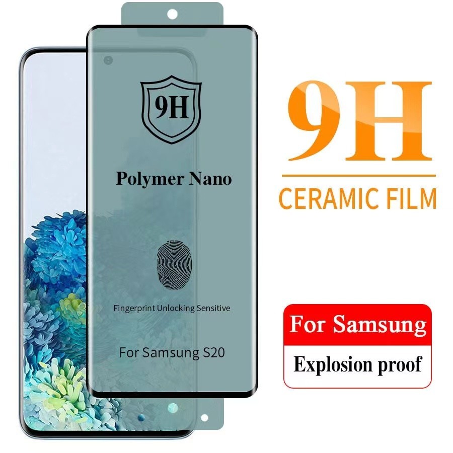 กันรอย ฟิล์มเต็มจอ จอโค้ง Samsung S22 S22+ S22Ultra Note8.Note9..S8.S9.S21.S21+ S21Ultra ฟิล์มไม่กระ
