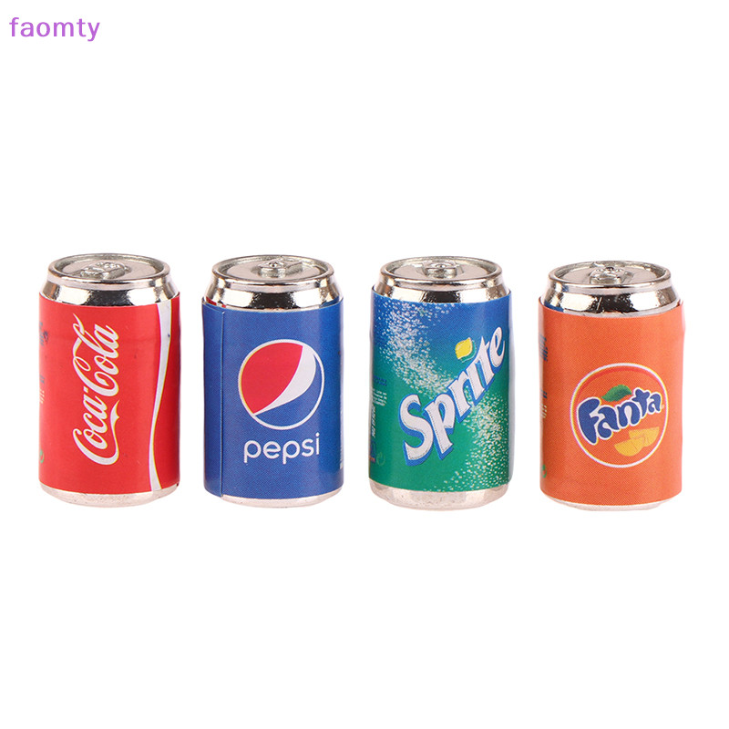 Faomty 4 ชิ้น/เซ็ต Dollhouse Mini จําลองเครื่องดื่มของเล่น DIY อุปกรณ์ตกแต่งห้องครัว TH