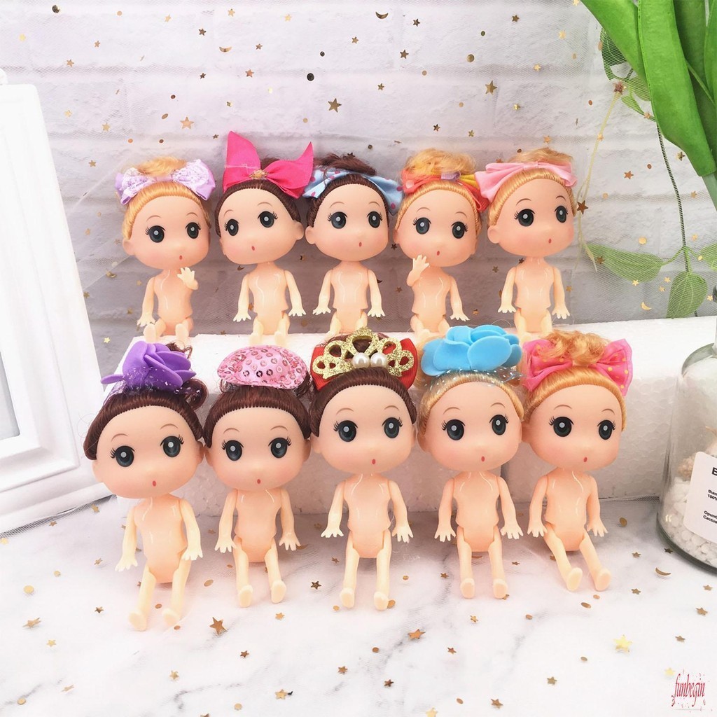 10ชิ้นสาวหุ่นเครื่องประดับเค้กเด็กปลอดภัยน้ําหนักเบาเครื่องประดับเค้ก