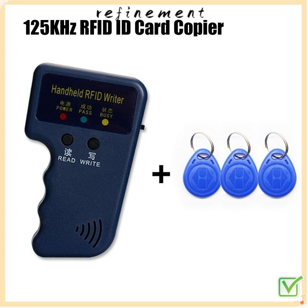 Refinement เครื่องทําซ้ํา 125KHz RFID แท็กจับคู่ที่ทนทาน และการ์ด ID Card Cloner มืออาชีพ