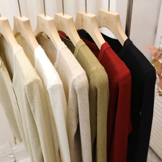 Xiaoma111 เสื้อสเวตเตอร์ถักแขนยาวเสื้อแจ็คเก็ตผู้หญิงสไตล์ใหม่ฤดูใบไม้ร่วง V คอสีทึบ Simple Classy เสื้อไหมพรม Tops Match Happy JD3S