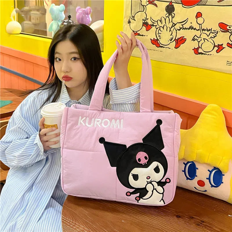 SANRIO กระเป๋าถือสะพายแบบพกพา ญี่ปุ่น สําหรับเดินทางและนักเรียน