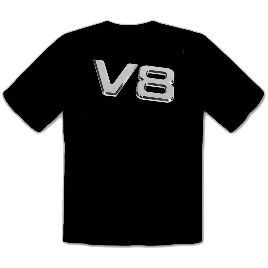 V8 Hot Rod Logo Car T-Shirt เสื้อยืดก่อนสนุก -108