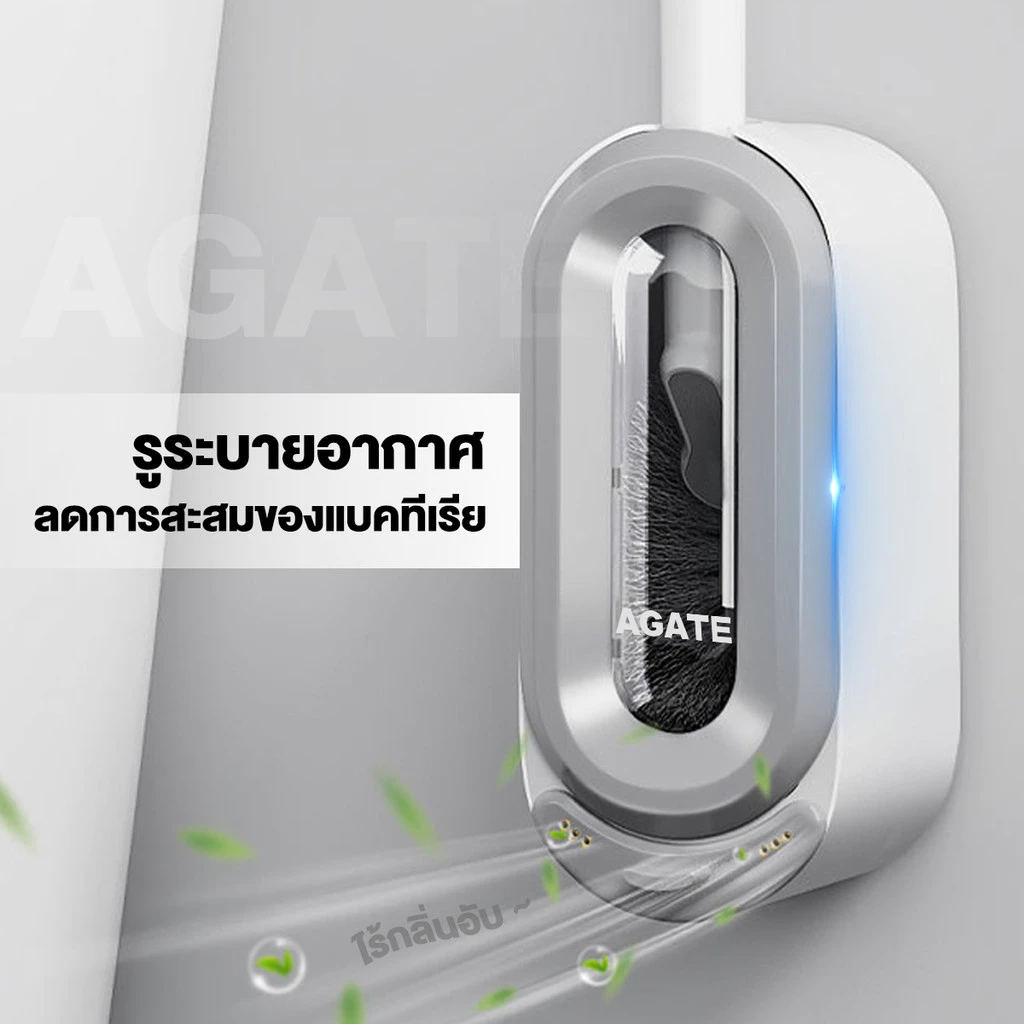 【Agate ของแท้】แปรงขัดชักโครก แปรงขัดโถส้วม แปรงขัดห้องน้ำรูปตัวS แปรงขัดห้องน้ำ แปรงขัดส้วม ที่ขัดขอบชักโครก ขนแปรงนุ่ม thumbnail 5