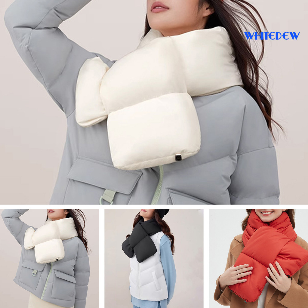 WHT-ฤดูหนาวผ้าพันคอความร้อนไฟฟ้า Unisex หนาคอป้องกันสามเกียร์อุณหภูมิปรับ Windproof เย็นทนเรียบสีทึบ