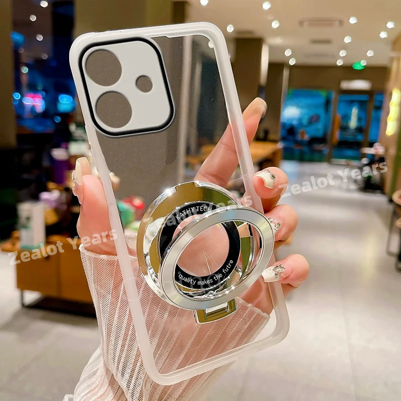 ที่วางแหวนเคสโทรศัพท์สําหรับ Samsung Galaxy A07 A06 A05 A08 A09 4G 5G ยืดหยุ่นชุบปลอกโปร่งใสกันกระแท