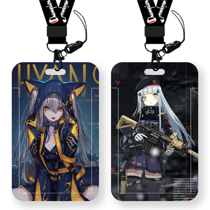 Girls FRONTLINE 2:EXILIVM >ที่ใส่หนังสือการ์ตูนผู้ถือบัตรนักเรียนผู้ถือบัตรรถบัสบัตรเครดิตทํางานใบอน