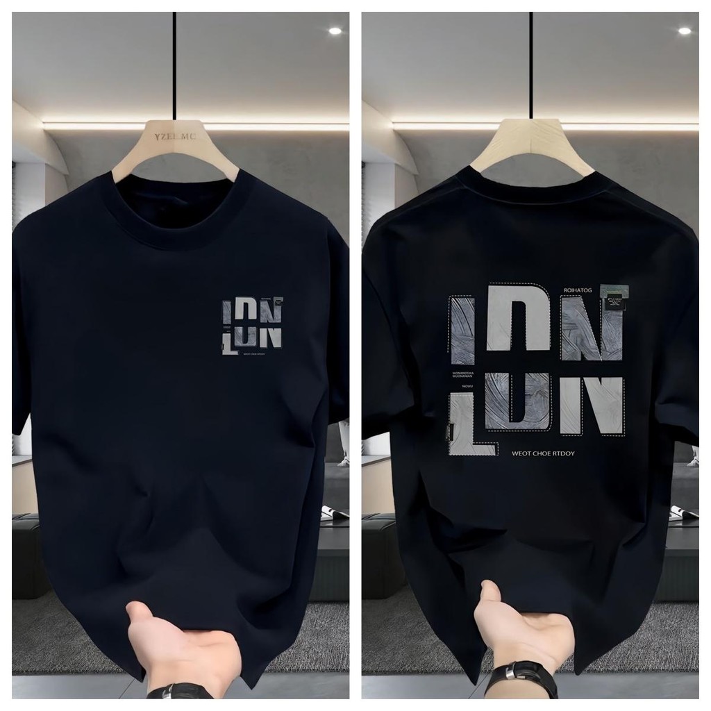 เสื้อยืดแขนสั้นอเมริกันเฮฟวี่เวท แบรนด์อินเทรนด์ คอกลมผู้ชาย เสื้ออเนกประสงค์ พิมพ์ลายส่วนบุคคล คุณภาพสูง