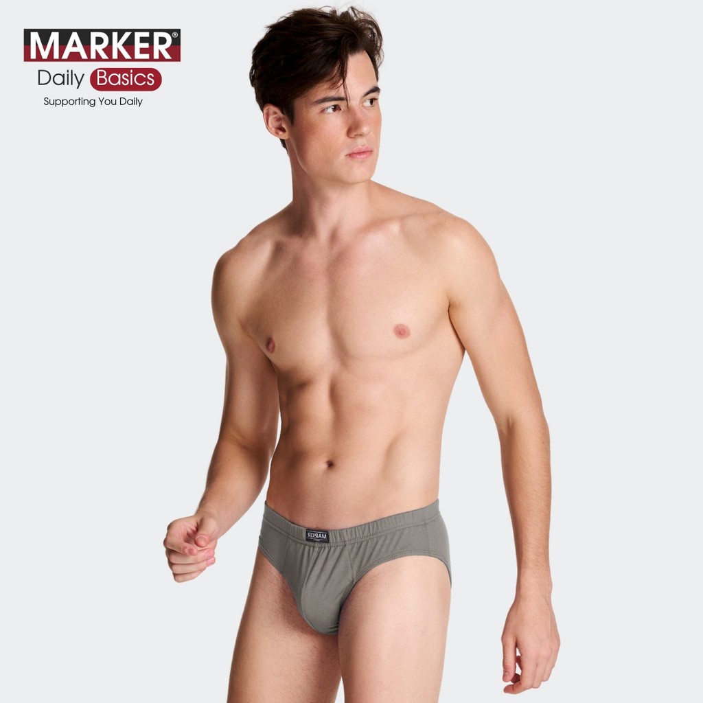[โปร 1 แถม 1] MARKER® กางเกงในชาย สามเหลี่ยม สีคลาสสิค / 001_P3 - รูปที่ 4