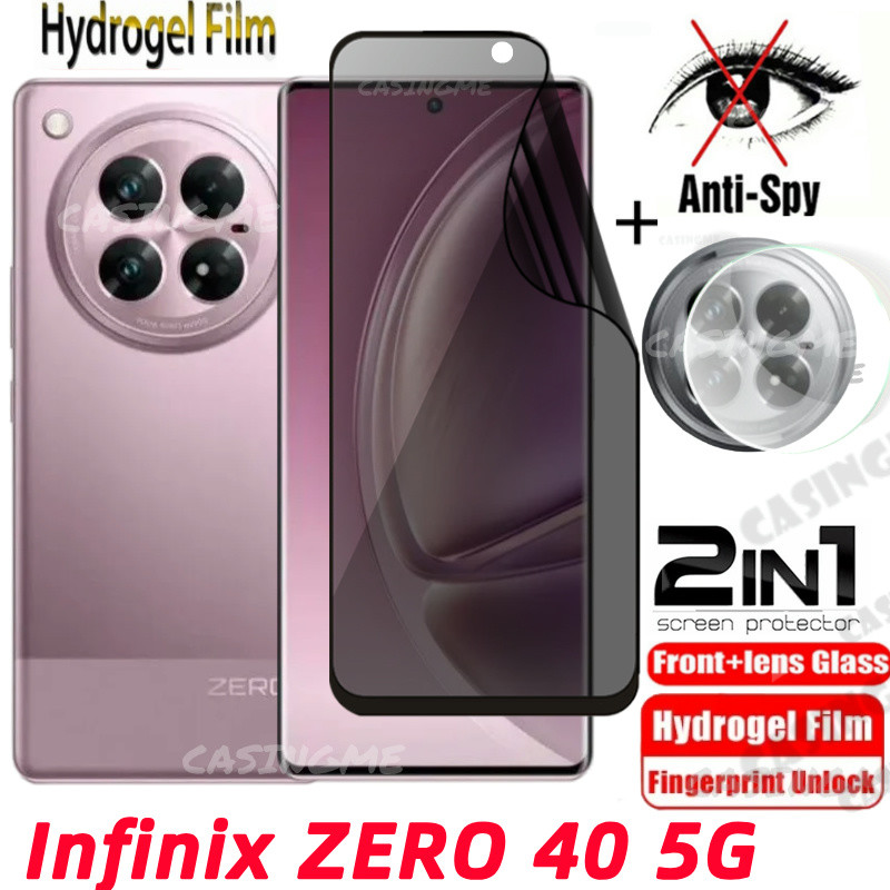 Infinix ZERO 40 5G Soft Privacy Hydrogel Film Anti-Spy Full Cover Screen Protector Anti Peek Privacy