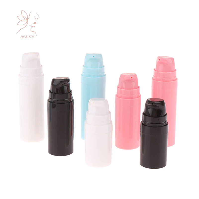 [maybeauty] ขวดโลชั่นรีฟิล Airless ปั๊มสูญญากาศอุปกรณ์อาบน้ําคอนเทนเนอร์พลาสติกเปล่าขวดเครื่องสําอาง 5ml 10ml 15ml {TH}