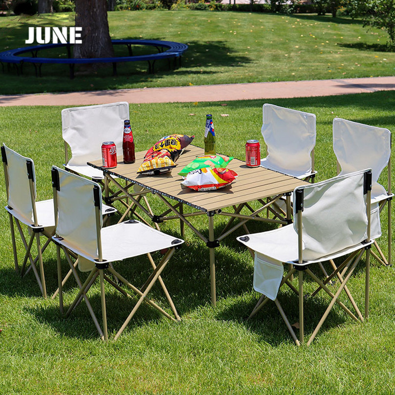 โต๊ะแคมป์ปิ้ง โต๊ะพับได้ โต๊ะพับแคมป์ปิ้ง Folding table แบบพกพา อลูมิเนียม กลางแจ้ง ในร่ม แคมป์ปิ้งปิกนิก พกพาสะดวก
