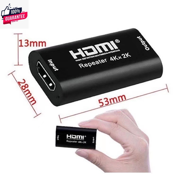 HDMI 2.0 Repeater Extender Signal Booster Support 4K*2K 3D 2160P 40M