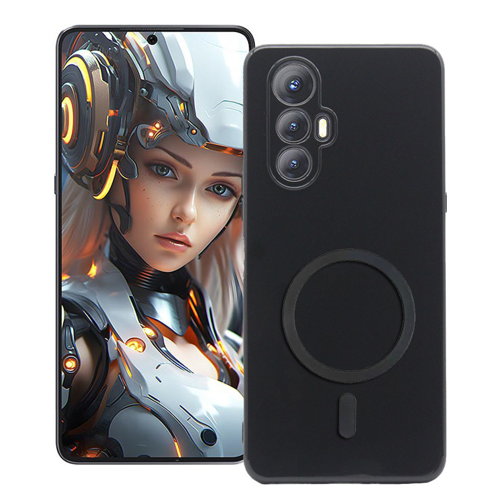 เคสโทรศัพท์ Cubot Max5 Anti-Drop สีดําใสเคสห่อหุ้มพร้อมสติกเกอร์แม่เหล็ก