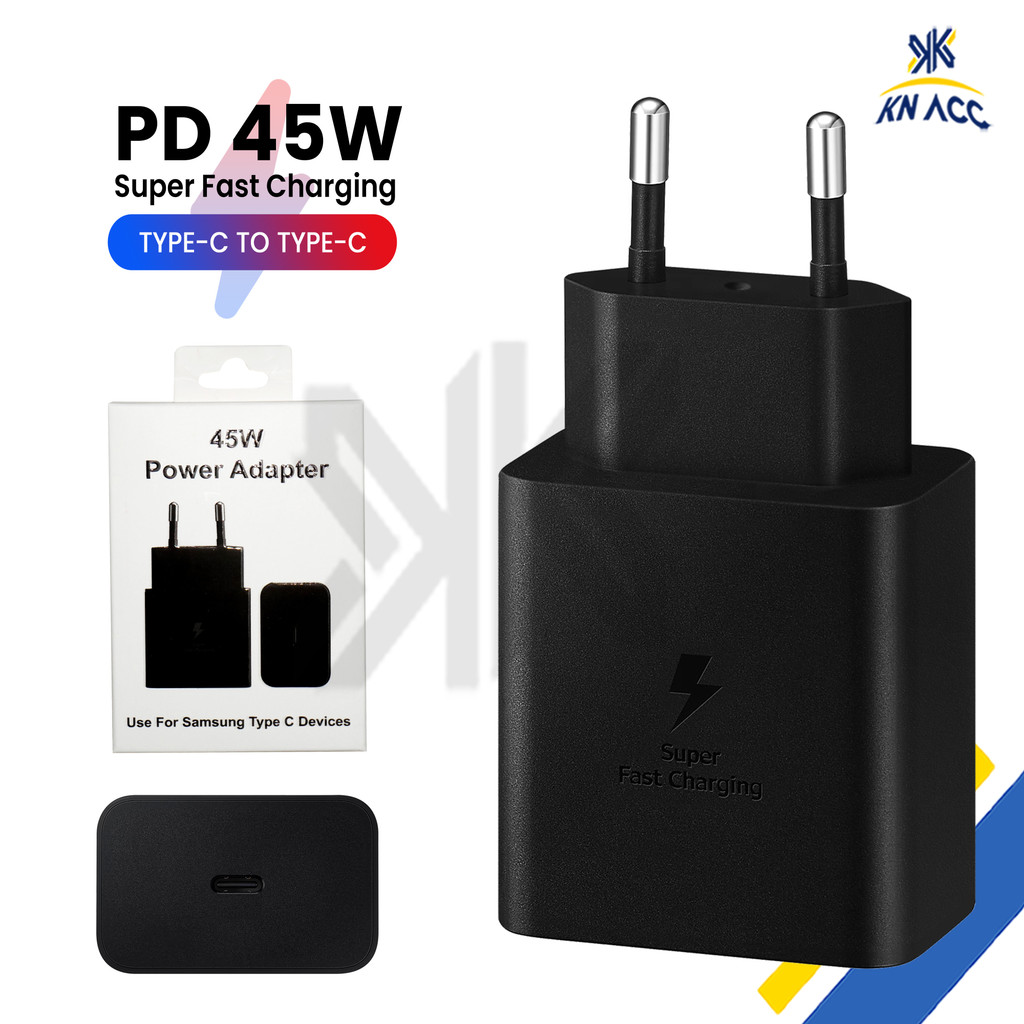 [KN ACC] PD USB C HEAD CHARGER HEAD 45W T4510 SUPER FAST CHARGING 5A สําหรับ SAMSUNG A34 A54 A55 S23