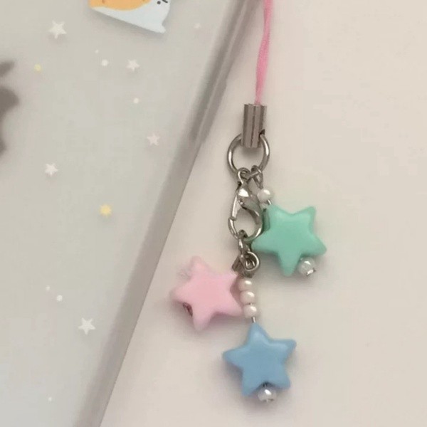 Steve Korean ins 3 Color Star โทรศัพท์มือถือ/หูฟัง/จี้ Ccd