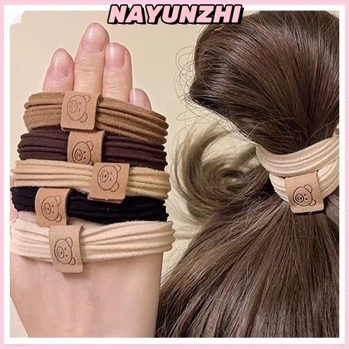 1 บาท ยางรัดผมน่ารัก ยางมัดผมหางม้า แบบหนัง ยืดหยุ่นสูง น่ารัก สําหรับนักเรียนหญิง