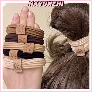 1 บาท ยางรัดผมน่ารัก ยางมัดผมหางม้า แบบหนัง ยืดหยุ่นสูง น่ารัก สําหรับนักเรียนหญิง