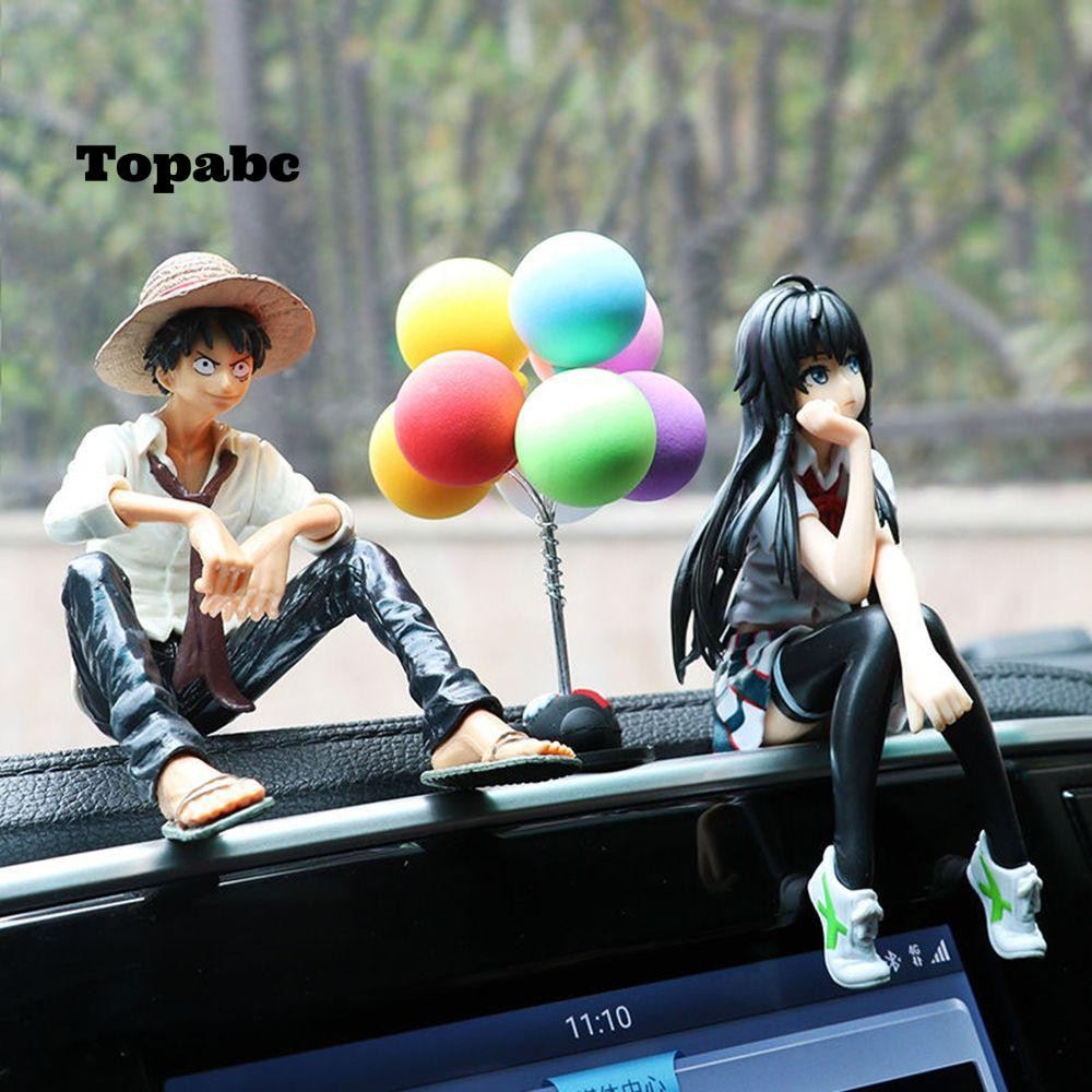 Top โมเดลฟิกเกอร์ PVC รูปการ์ตูนอนิเมะ One Piece Q Version Luffy สําหรับตกแต่งบ้าน
