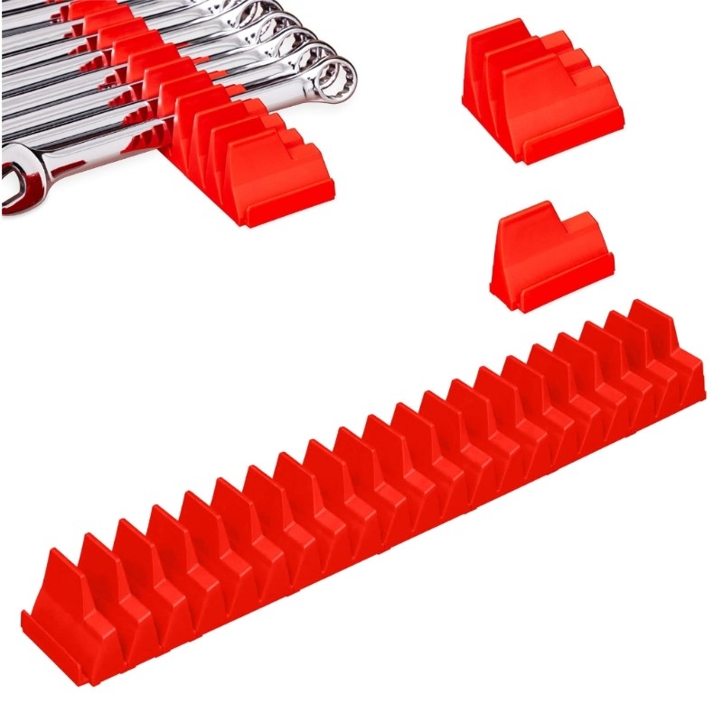Gj * ประแจ Spanners Organizer Rack ถาดถือ 20 เครื่องมือสําหรับ Workshop ลิ้นชัก Storage