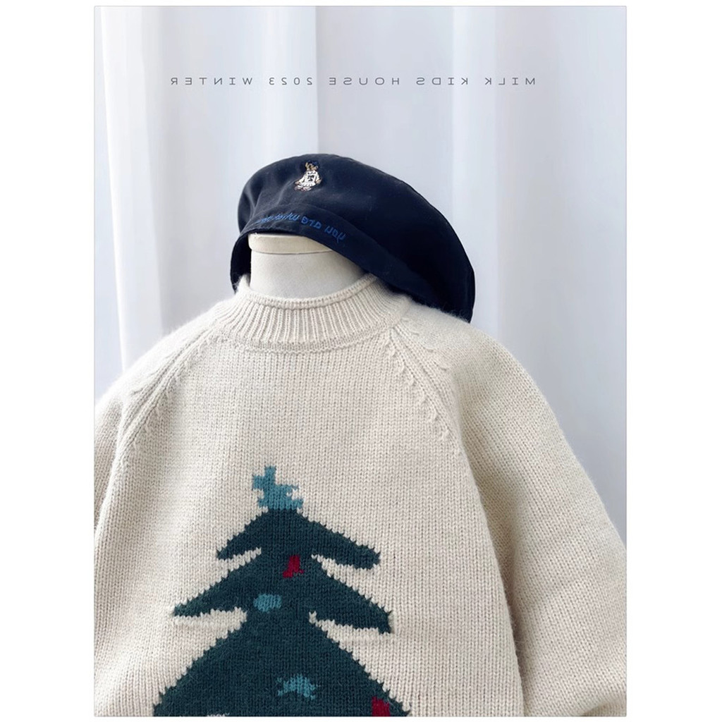 เสื้อผ้าเด็กเกาหลี เสื้อสเวตเตอร์เด็กชายสีแดง คริสต์มาส ปีใหม่ เสื้อสเวตเตอร์เด็กฤดูใบไม้ร่วงและฤดูหนาวแบบเข้ารูป - รูปที่ 6