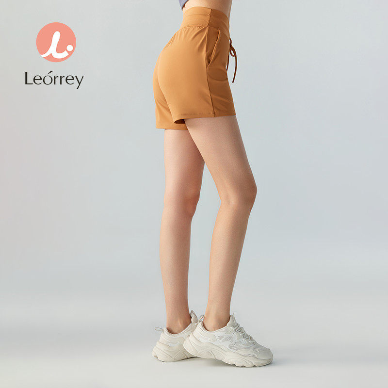 Leorrey-กางเกงขาสั้นออกกำลังกายโยคะกางเกงขาสั้นกีฬาวิ่งระบายอากาศ