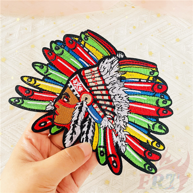 ✿ สไตล์ชาติพันธุ์:แพทช์เตารีดอินเดีย ✿ 1ชิ้น ทําเอง เย็บปักถักร้อยเหล็กบนเย็บบนป้ายแพทช์ - รูปที่ 7