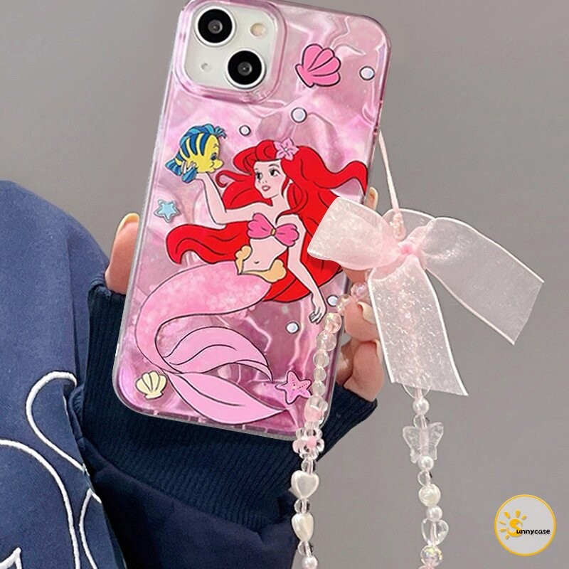 เคสลายคลื่นนางเงือกสุดน่ารัก เข้ากันได้กับ IPhone 13 11 15 14 12 Pro Max XR 7 6 8 Plus 11 15 13 14 Pro XS Max X SE 2020