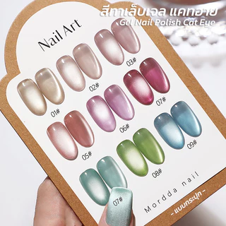 ROHWXY สีแคทอาย สีทาเล็บเจลแบบกระปุก เม็ดสีแน่น *ต้องใช้แม่เหล็กดึงสีและต้องอบ*