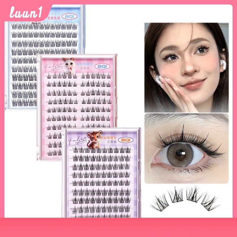 ขนตาปลอม Bqi แบบติดด้วยตนเอง ขนตาปลอมแบบยาวธรรมชาติ ขนตาปลอมแบบไม่มีกาว อุปกรณ์แต่งหน้า ขนตาปลอมแบบด