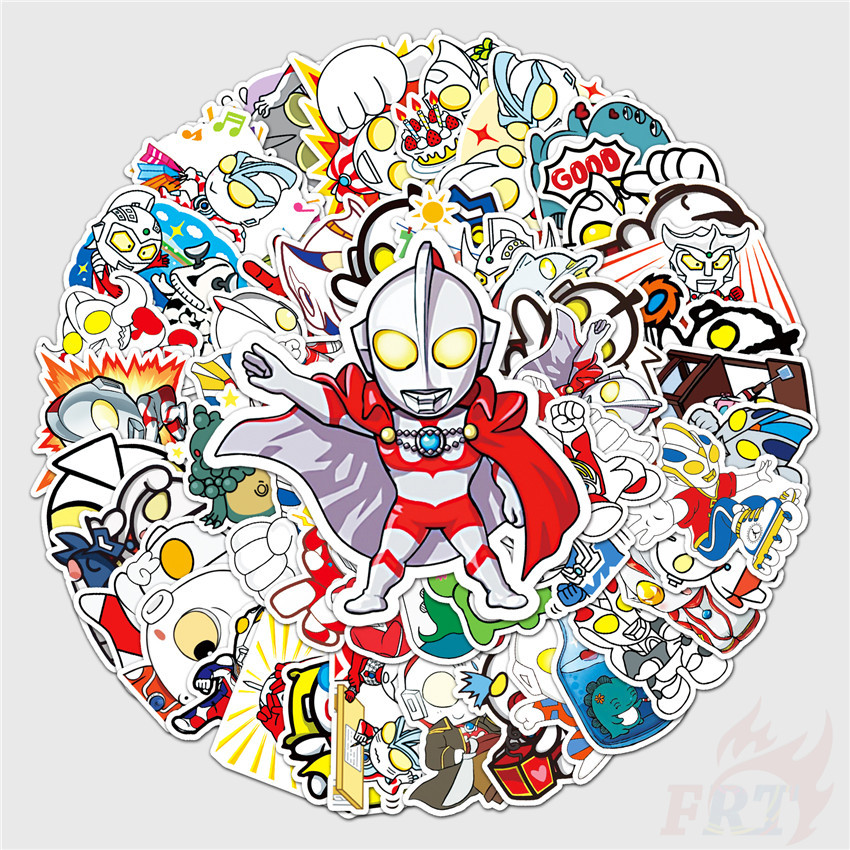 50Pcs/Set Ultraman Series 03 Stickers Ultraman & Monster DIY Fashion Waterproof Decals Doodle Stickers