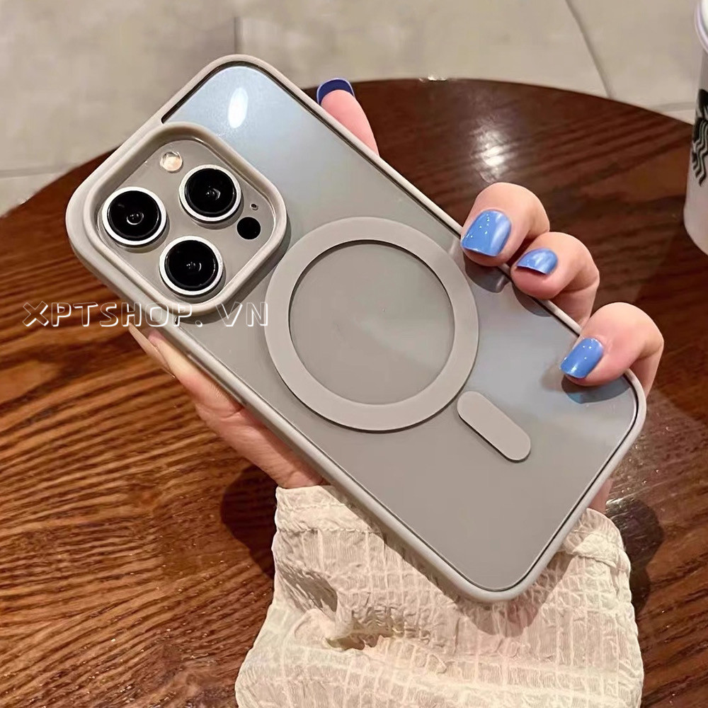 เคสโทรศัพท์อะคริลิคแม่เหล็กสําหรับiphone 16ProMax 16Pro 16Plus 15ProMax 14 13 Mini 12 11ProMax XR IX 78Plusคลุมทั้งหมดกันกระแทกป้องกันปลอก