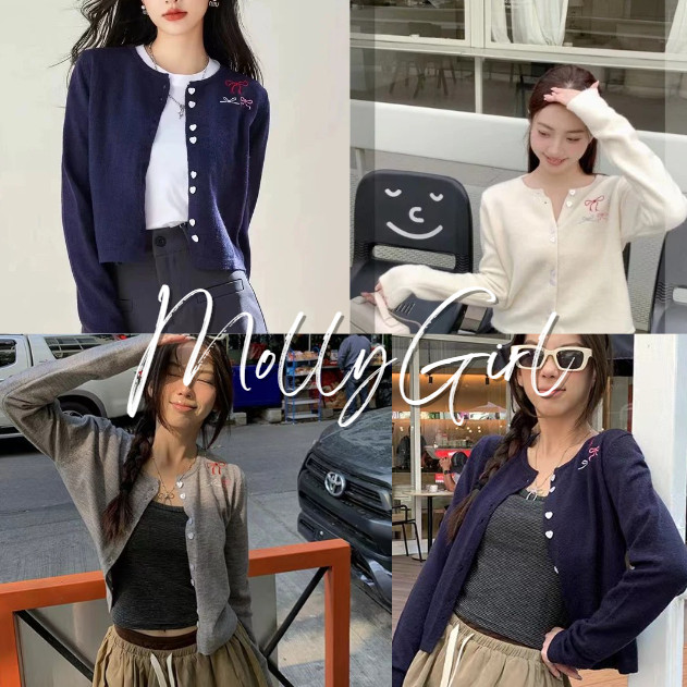 mollygirl.shop สื้อผ้าผู้หญิงฤดูใบไม้ร่วงเสื้อแขนยาว