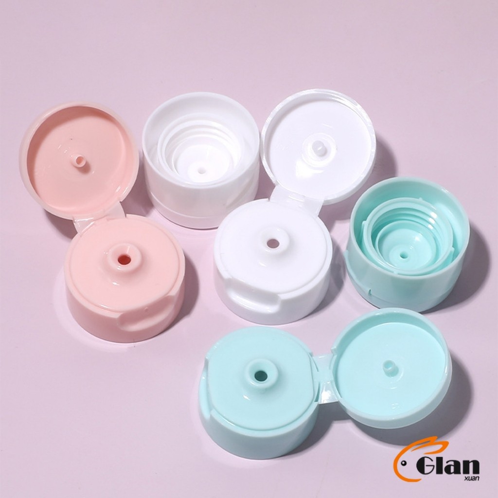 Glanxuan แบบพกพา ขนาด 60ml หลอดอ่อน ขวดรีฟิลพลาสติก โลชั่นครีมบรรจุภัณฑ์ travel bottle