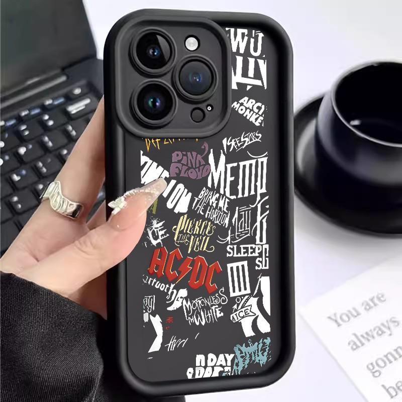 เหมาะสำหรับ VIVO V29 Pro V25 5G V25e V27 S17 S17t T1x 4G U10 U3x กรณีโทรศัพท์แฟชั่นเคส Simple Sticke